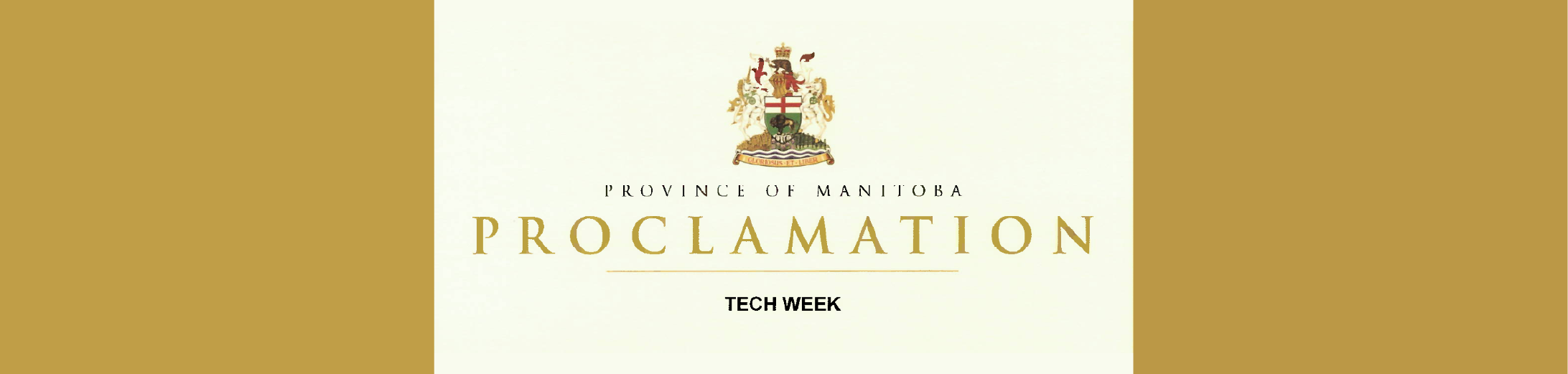 Province of Manitoba Tech Week Proclamation